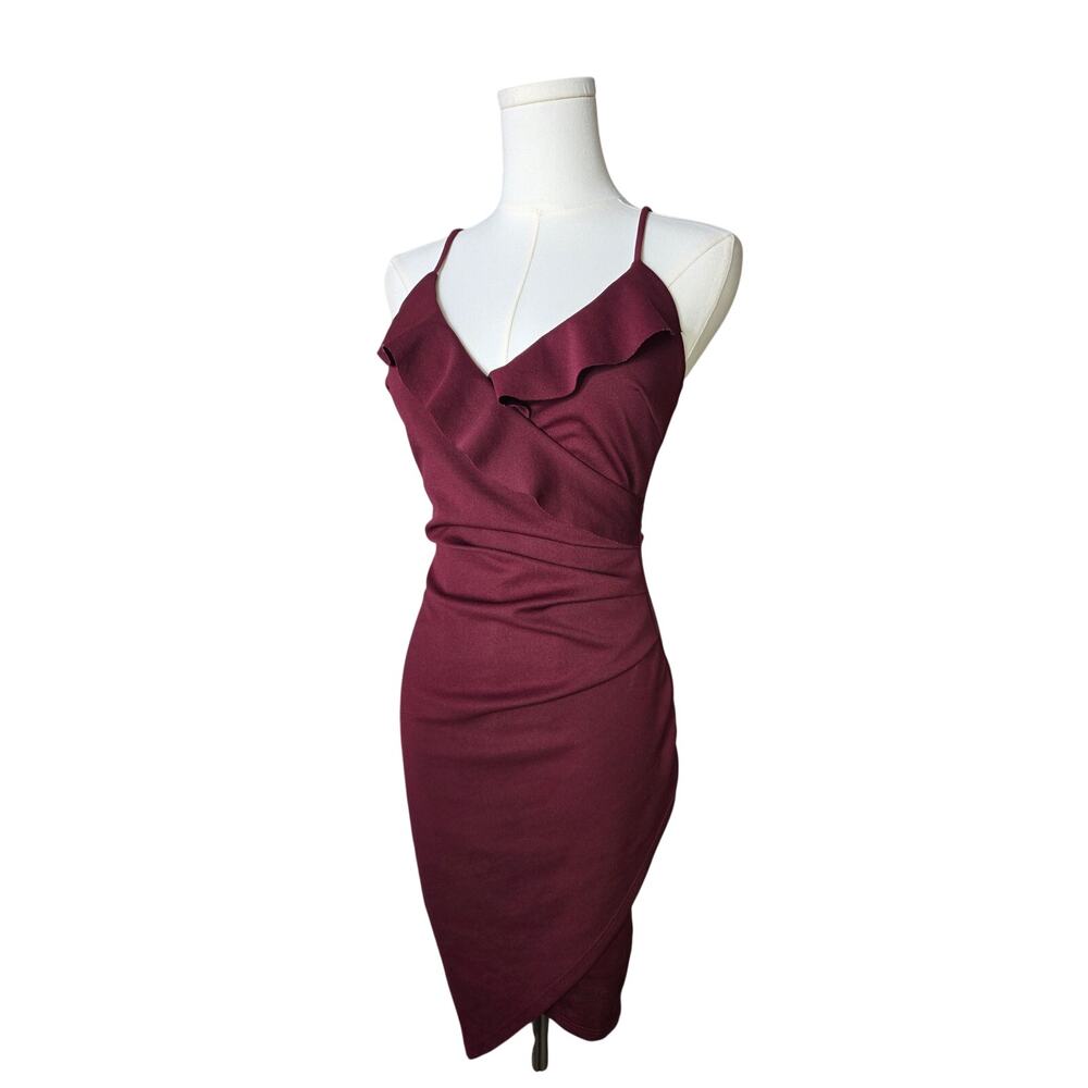 WINDSOR Burgundy Mini Dress
